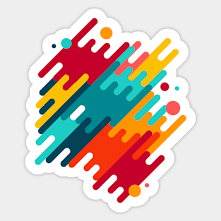 Abstract geometric Sticker